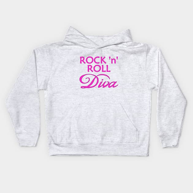 Rock 'n' Roll Diva Kids Hoodie by Naves